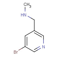 73335-64-5 1-(5-Bromo-3-pyridinyl)-N-methylmethanamine chemical structure
