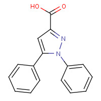 13599-22-9 1,5-Diphenyl-1H-pyrazole-3-carboxylic acid chemical structure