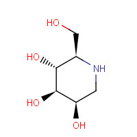84444-90-6 1-deoxymannojirimycin chemical structure