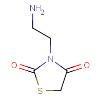 39137-36-5 2,4-thiazolidinedione, 3-(2-aminoethyl)- chemical structure