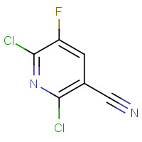 6097-32-1 2,6-Dichloro-5-fluoronicotinonitrile chemical structure