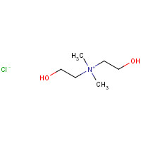 38402-02-7 2-hydroxy-n-(2-hydroxyethyl)-n,n-dimethylethanaminium chloride chemical structure