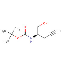 162107-49-5 2-Methyl-2-propanyl [(2R)-1-hydroxy-4-pentyn-2-yl]carbamate chemical structure