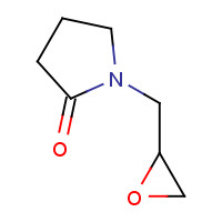 17201-66-0 2-pyrrolidinone, 1-(oxiranylmethyl)- chemical structure