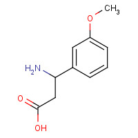 68208-19-5 3-amino-3-(3-methoxyphenyl)propanoic acid chemical structure