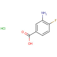 3799-24-4 3-Amino-4-fluorobenzoic acid hydrochloride (1:1) chemical structure