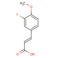 713-85-9 3-Fluoro-4-methoxycinnamic acid chemical structure