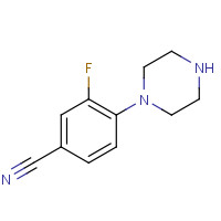 182181-38-0 3-Fluoro-4-piperazin-1-yl-benzonitrile chemical structure