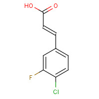 202982-66-9 4-Chloro-3-fluorocinnamic acid chemical structure