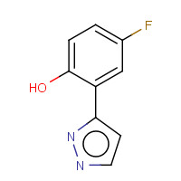 288401-64-9 4-Fluoro-2-(1H-pyrazol-3-yl)phenol chemical structure