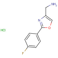 123792-68-7 4-oxazolemethanamine, 2-(4-fluorophenyl)-, hydrochloride (1:1) chemical structure