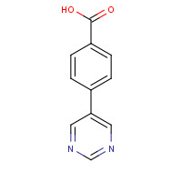 216959-91-0 4-pyrimidin-5-ylbenzoic acid chemical structure