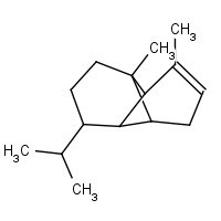 3856-25-5 8-isopropyl-1,3-dimethyltricyclo[4.4.0.0<sup>2,7</sup>]dec-3-ene chemical structure