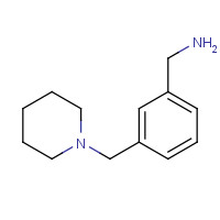 845885-85-0 benzenemethanamine, 3-(1-piperidinylmethyl)- chemical structure