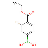 874288-38-7 Benzoic acid, 4-borono-2-fluoro-, ethyl ester chemical structure