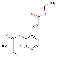 882029-13-2 Ethyl-(2E)-3-{2-[(2,2-dimethylpropanoyl)amino]-3-pyridinyl}acrylat chemical structure