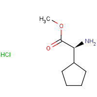 14328-62-2 Methyl (2S)-amino(cyclopentyl)acetate hydrochloride (1:1) chemical structure