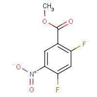 125568-71-0 methyl 2,4-difluoro-5-nitrobenzoate chemical structure