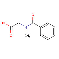 2568-34-5 N-Benzoyl-N-methylglycine chemical structure