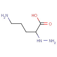 60733-16-6 Pentanoic acid, 5-amino-2-hydrazino- chemical structure
