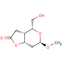 62210-98-4 (3AS,4R,6R,7AS)-TETRAHYDRO-4-HYDROXYMETHYL-6-METHOXY-4H-FURO[3,2-C]PYRAN-2(3H)-ONE chemical structure