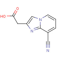 885275-53-6 (8-CYANO-IMIDAZO[1,2-A]PYRIDIN-2-YL)-ACETIC ACID chemical structure