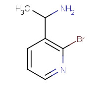 886371-17-1 1-(2-BROMO-PYRIDIN-3-YL)-ETHYLAMINE chemical structure