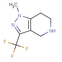 794451-94-8 1H-Pyrazolo[4,3-c]pyridine,4,5,6,7-tetrahydro-1-methyl-3-(trifluoromethyl)-(9CI) chemical structure