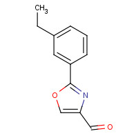 885273-23-4 2-(3-ETHYL-PHENYL)-OXAZOLE-4-CARBALDEHYDE chemical structure