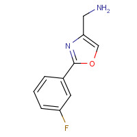 885273-00-7 2-(3-FLUORO-PHENYL)-OXAZOL-4-YL-METHYLAMINE chemical structure