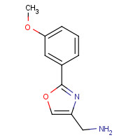885273-17-6 2-(3-METHOXY-PHENYL)-OXAZOL-4-YL-METHYLAMINE chemical structure