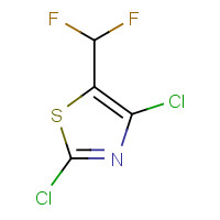 105315-43-3 2.4-DICHLORO-5-DIFLUOROMETHYL-1.3-THIAZOLE chemical structure