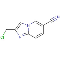 885275-72-9 2-CHLOROMETHYL-IMIDAZO[1,2-A]PYRIDINE-6-CARBONITRILE chemical structure