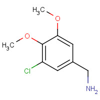 893725-10-5 3-CHLORO-4,5-DIMETHOXYBENZENEMETHANAMINE chemical structure