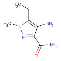 247583-80-8 4-AMINO-5-ETHYL-1-METHYL-1H-PYRAZOLE-3-CARBOXYLIC ACID AMIDE chemical structure