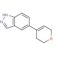 885272-68-4 5-(3,6-DIHYDRO-2H-PYRAN-4-YL)-1H-INDAZOLE chemical structure