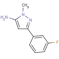 1017781-28-0 5-(3-FLUORO-PHENYL)-2-METHYL-2H-PYRAZOL-3-YLAMINE chemical structure