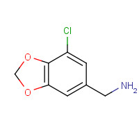 760936-21-8 7-CHLORO-1,3-BENZODIOXOLE-5-METHANAMINE chemical structure