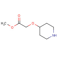 721391-32-8 Acetic acid, (4-piperidinyloxy)-, methyl ester (9CI) chemical structure