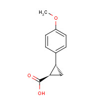 34919-28-3 CYCLOPROPANECARBOXYLIC ACID, 2-(4-METHOXYPHENYL)-, (1R,2R)-REL- chemical structure