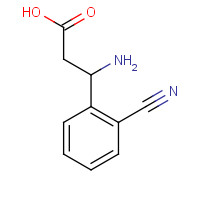 682804-19-9 DL-3-AMINO-3-(2-CYANO-PHENYL)-PROPIONIC ACID chemical structure