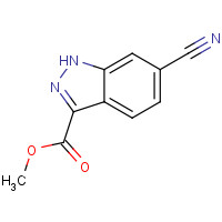 885279-07-2 METHYL 6-CYANO-1H-INDAZOLE-3-CARBOXYLATE chemical structure