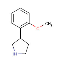 91246-24-1 3-(2-methoxyphenyl)pyrrolidine chemical structure