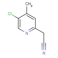 886365-14-6 (5-Chloro-4-methyl-pyridin-2-yl)-acetonitrile chemical structure