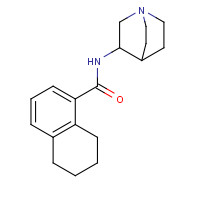 135729-78-1 (S)-N-(1-Azabicyclo[2.2.2]oct-3-yl)-5,6,7,8-tetrahydro-1-naphthalenecarboxamide chemical structure