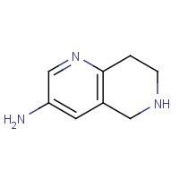 157199-56-9 5,6,7,8-Tetrahydro-1,6-naphthyridin-3-amine HCl chemical structure