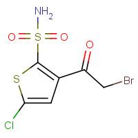 160982-11-6 3-(2-Bromoacetyl)-5-chloro-2-thiophenesulfonamide chemical structure