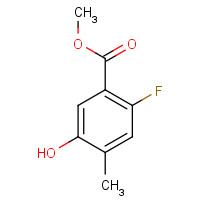 1378655-77-6 Benzoic acid, 2-fluoro-5-hydroxy-4-methyl-, methylester chemical structure