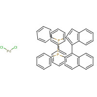 115826-95-4 [(R)-(+)-2,2'-Bis(diphenylphosphino)-1,1'-binaphthyl]palladium(II) chloride chemical structure