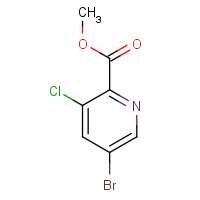 1214336-41-0 5-Bromo-3-chloro-2-pyridinecarboxylic acid methyl ester chemical structure
